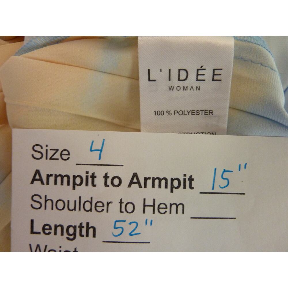 Blue and Yellow Maxi Dress - Picture 7 of 8